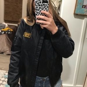Vans black puffer jacket